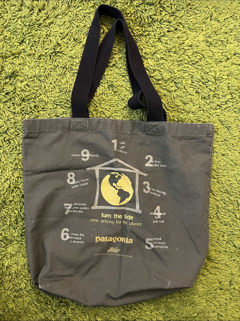 Patagonia vintage canvas tote HTF